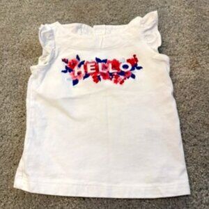 "Hello" Floral Shirt